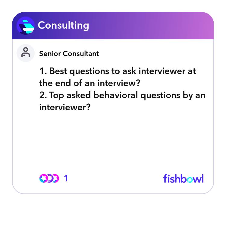 1. Best questions to ask interviewer at the end of an interview? 2. Top ...
