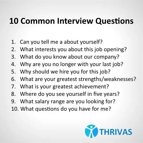 10 Common #interviewquestions. Make sure to be prepared ...