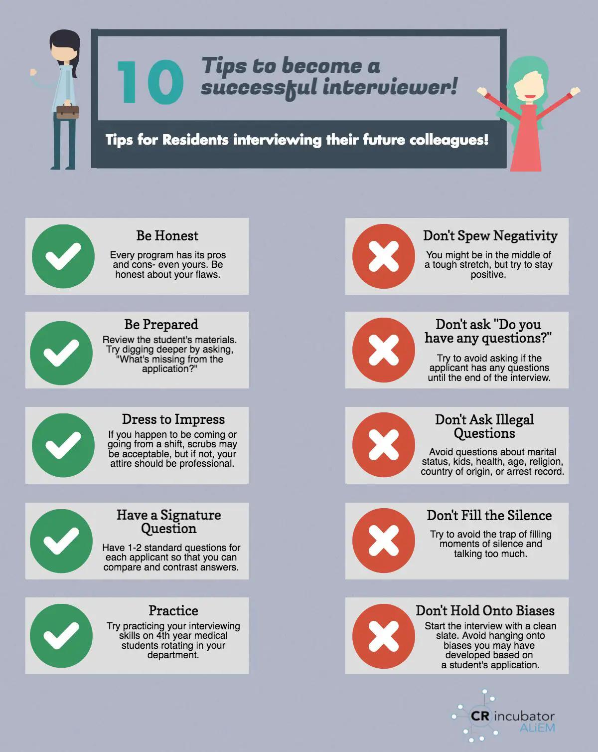 10 tips for successful interviewing infographic