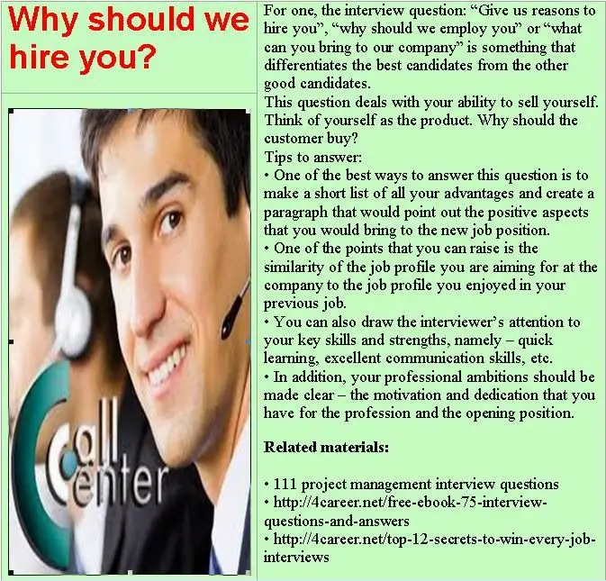 16 best Call center interview questions images on ...