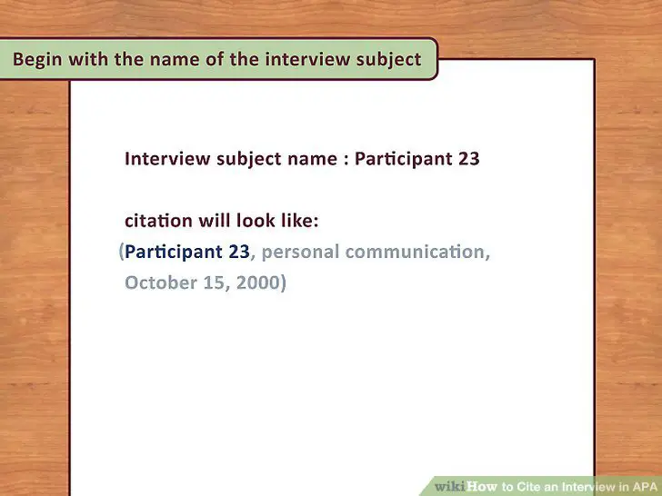 3 Ways to Cite an Interview in APA