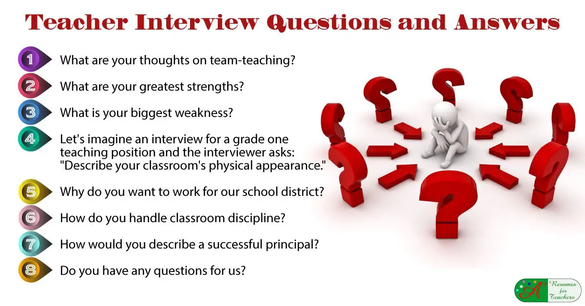 8 Teacher Interview Questions and Answers