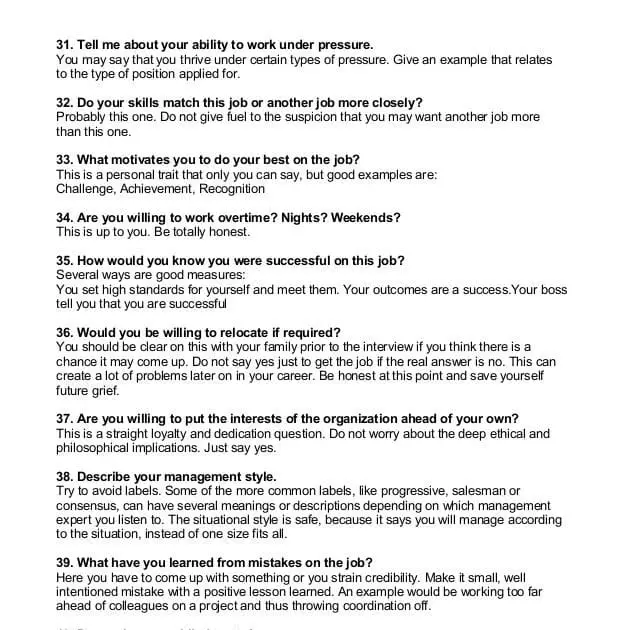 Business Development Manager Job Interview Questions And Answers