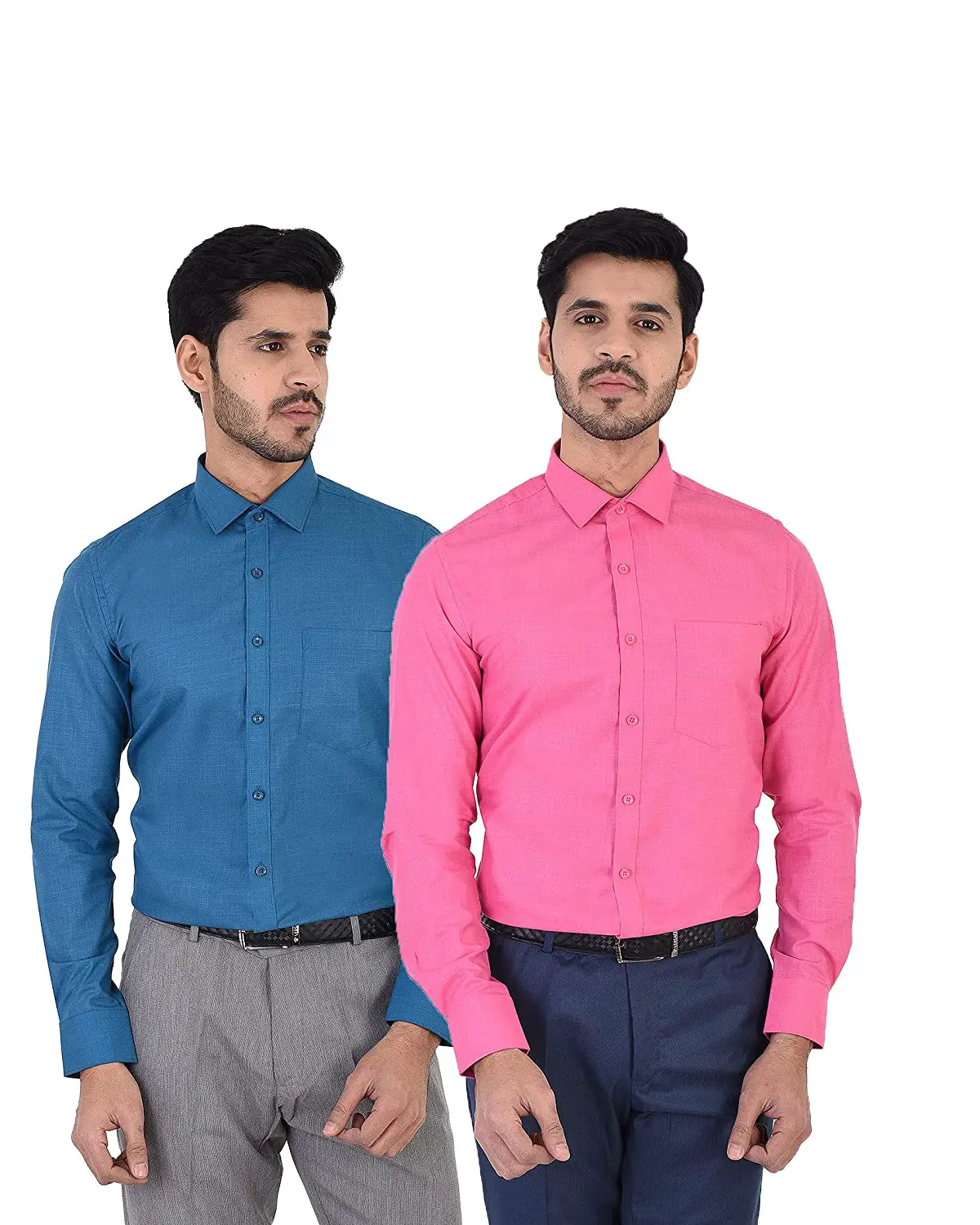 Buy LA UMANO Stylish 100% Pure Cotton Printed Formal Slim Fit Shirt for ...