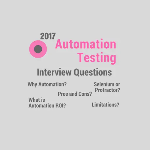 Check out the best software automation testing interview questions ...