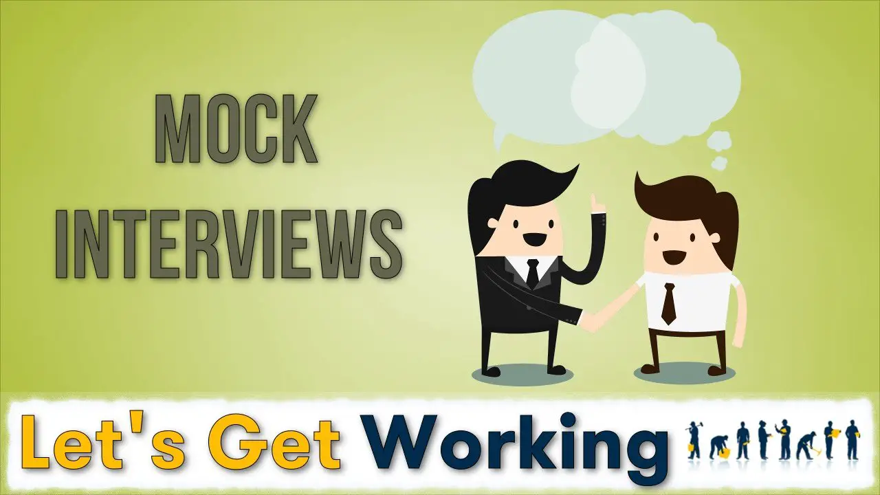 Conducting a mock interview