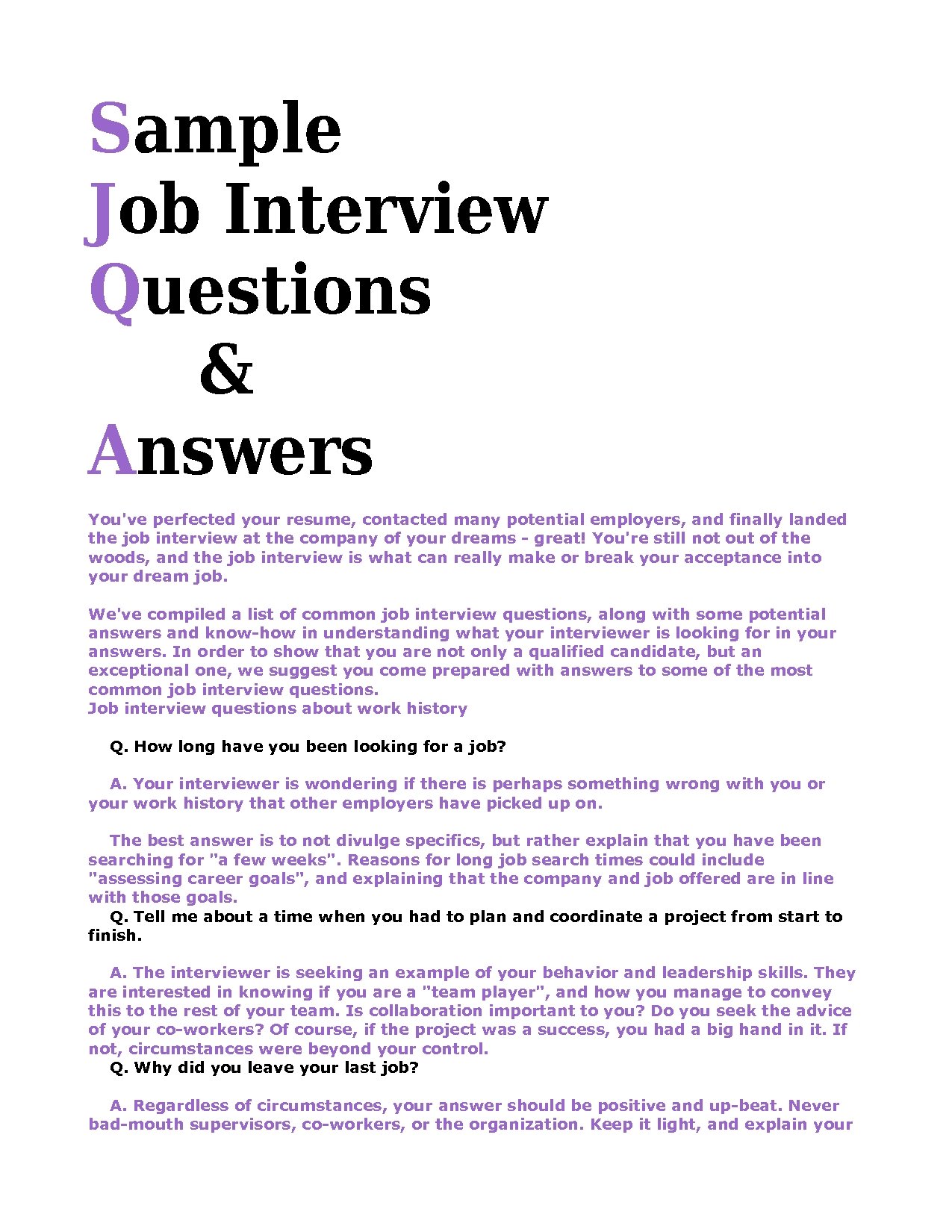 English Teacher Interview Questions And Answers Pdf