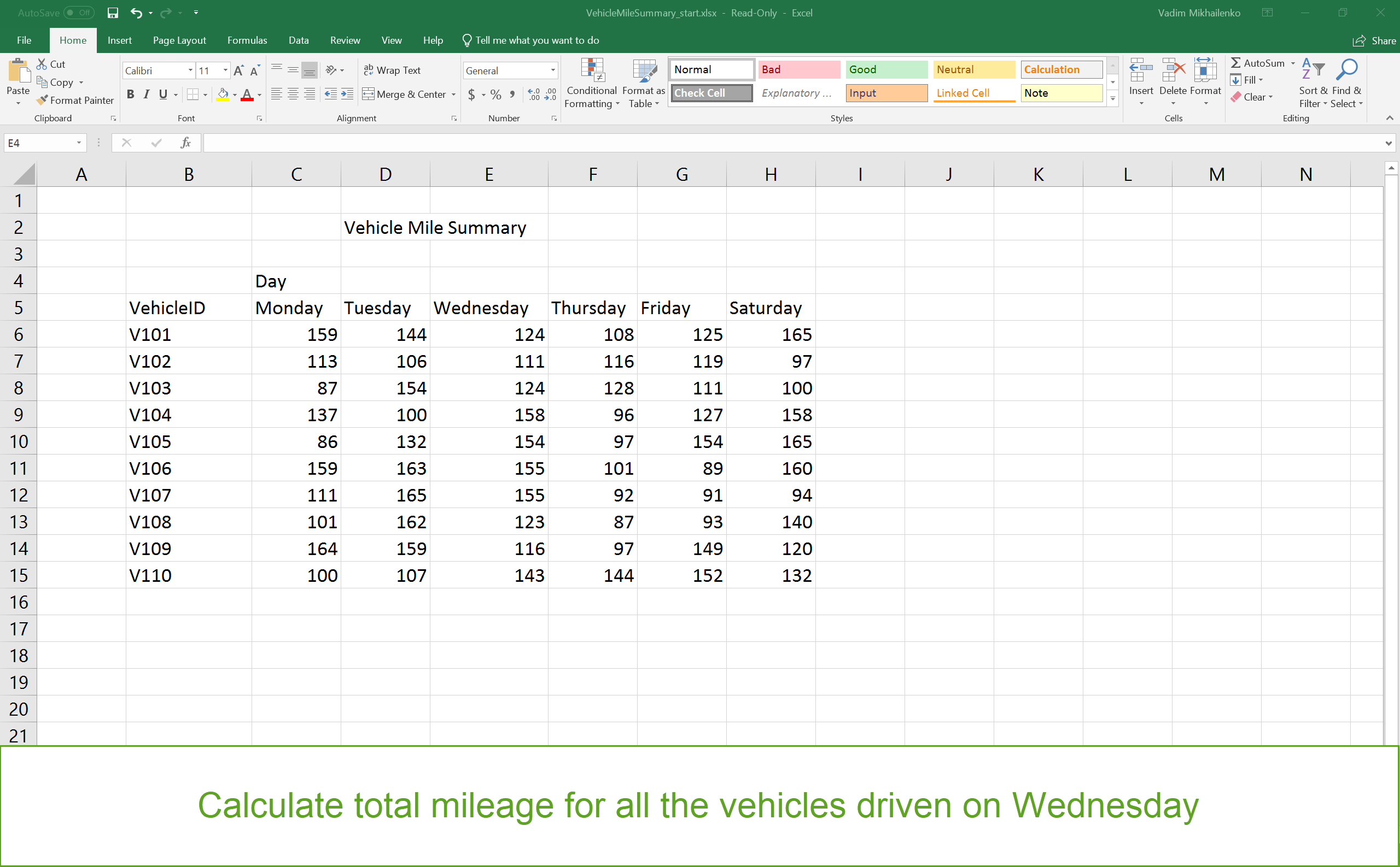 Excel Interview Questions for Business Analyst