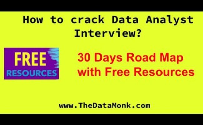 Free Resources To Prepare For Data Analyst Interview In 30 ...