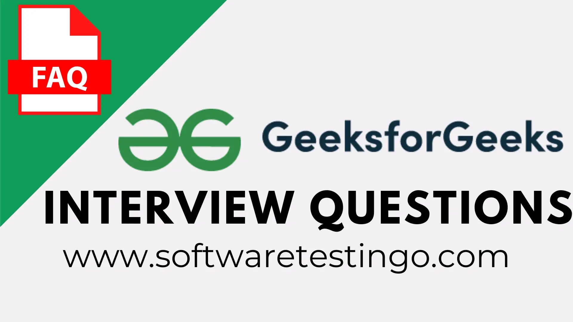 GeeksForGeeks Interview Questions [ Geek for Geek ] 2021