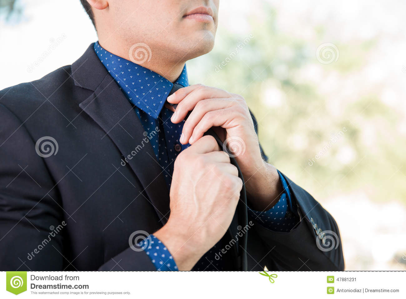 Getting Ready For An Interview Stock Image