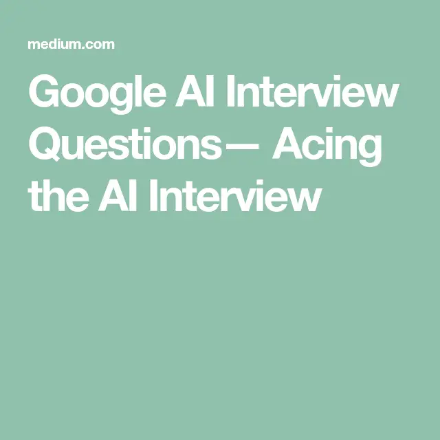 Google Data Science Interview