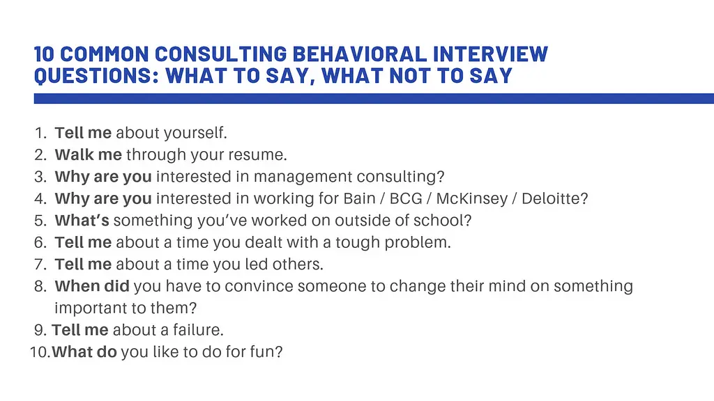 How To Answer Behavioral Interview Questions Examples