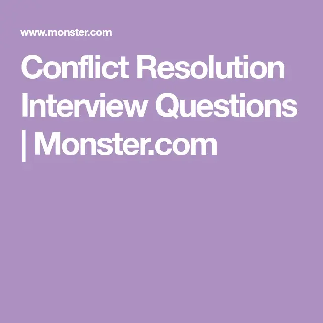 How to Answer Conflict