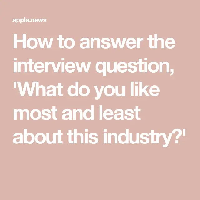 How to answer the interview question, 