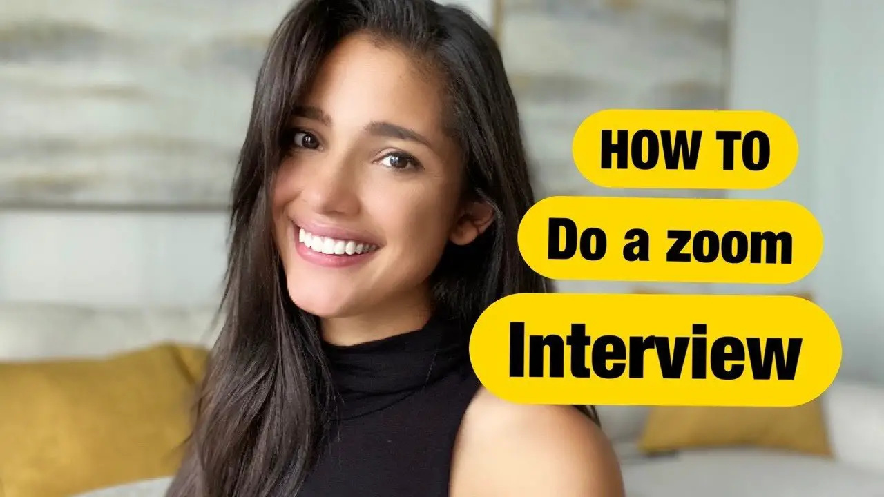 HOW TO DO A ZOOM INTERVIEW!! 3 Tips to have a successful ...