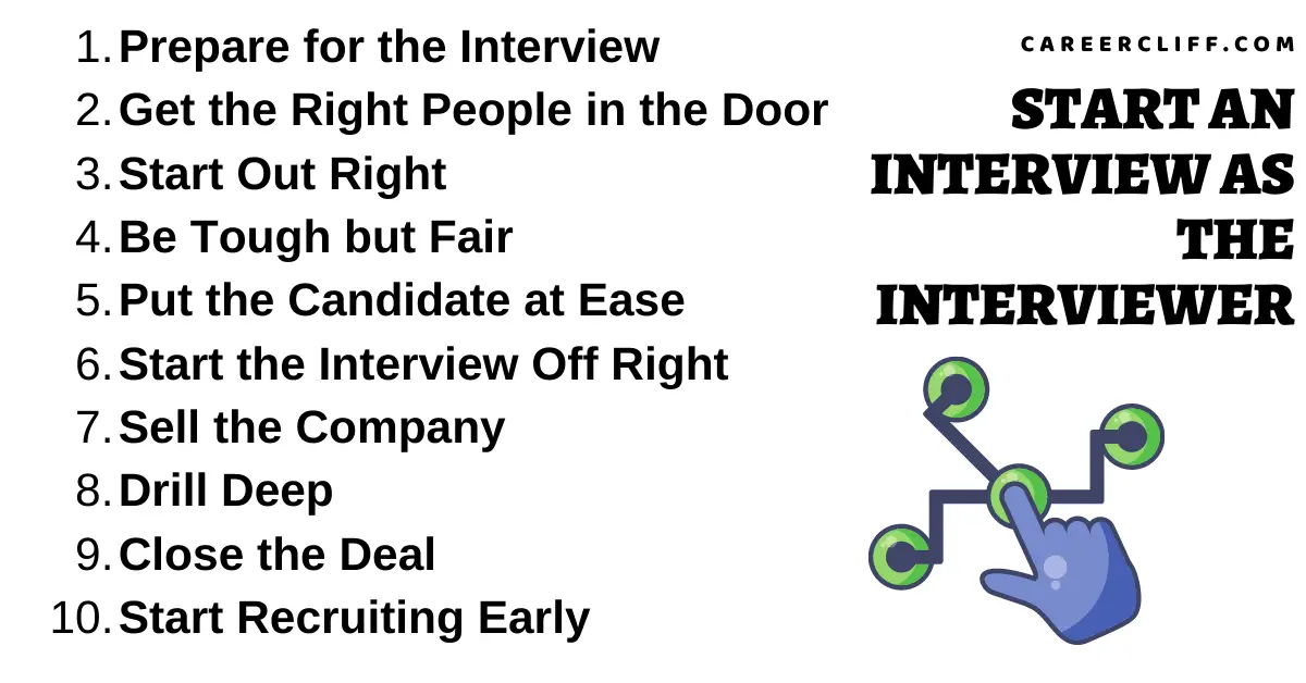 How to Start an Interview as the Interviewer ...