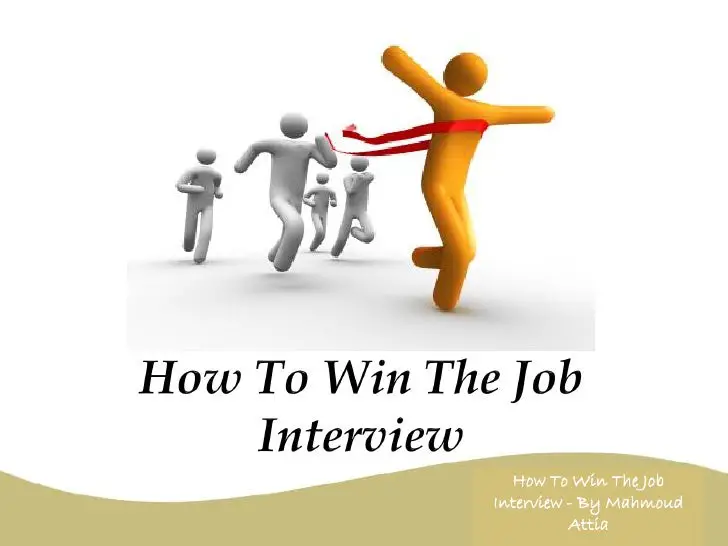 How To Win The Job Interview By Mahmoud Attia