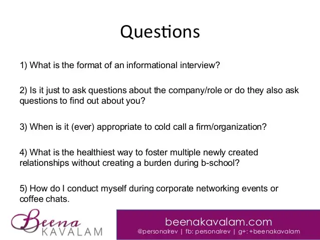 Informational interviewing 101