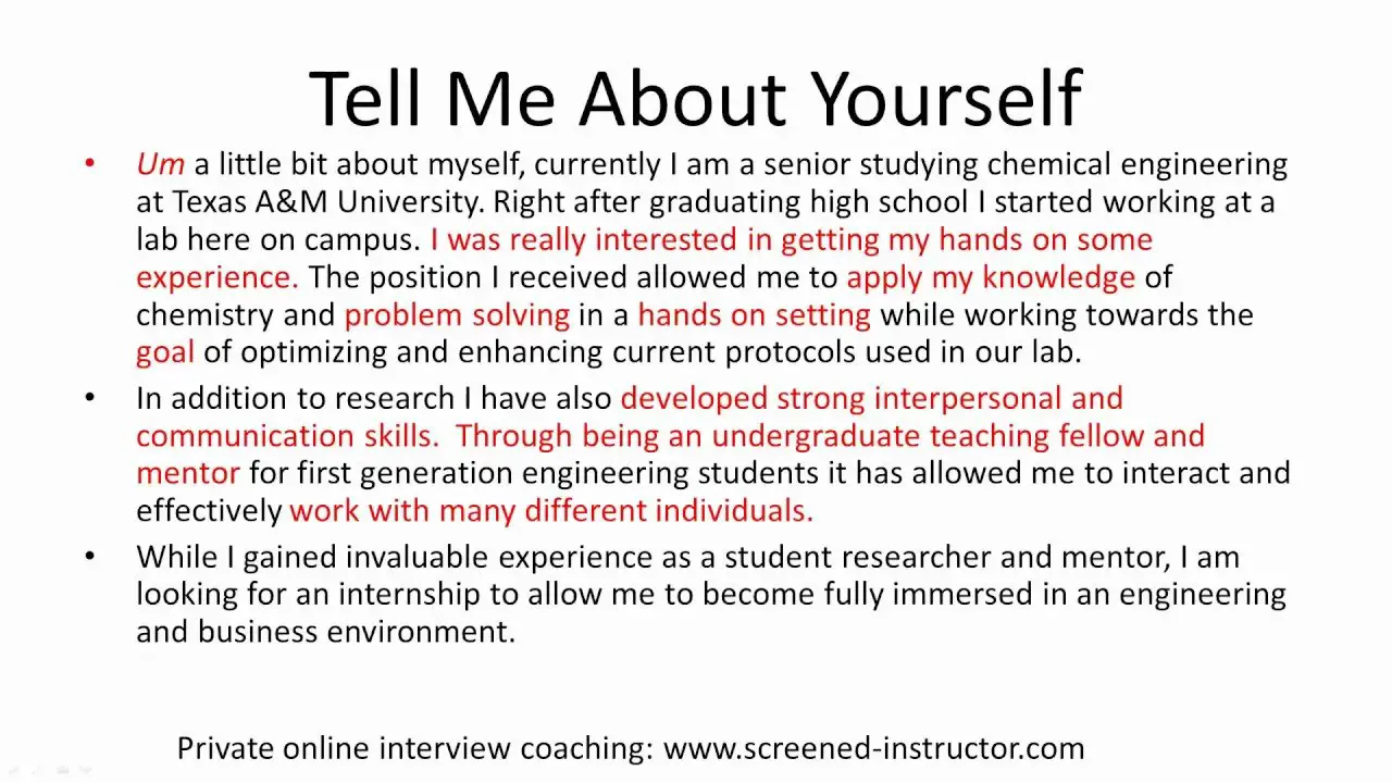 INTERVIEW INTRODUCE YOURSELF PDF DOWNLOAD