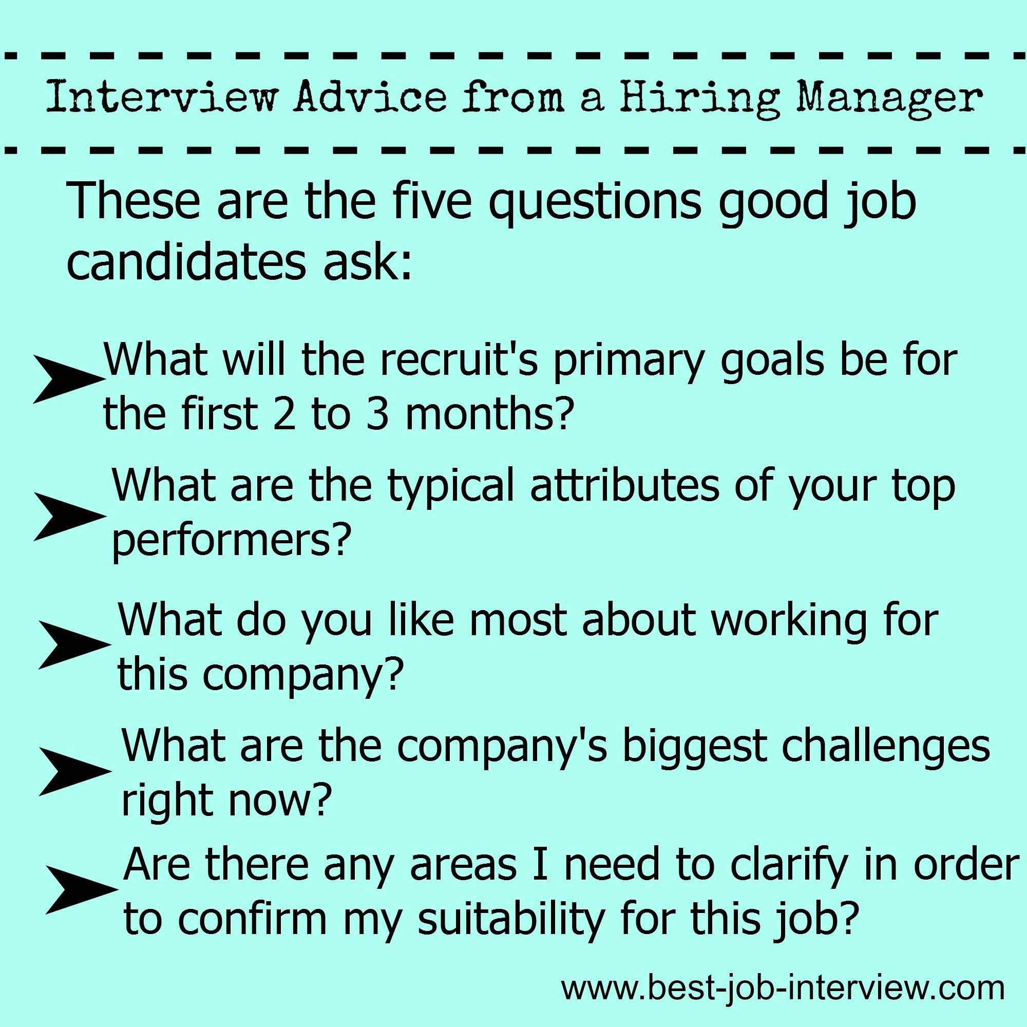 Interview Questions For Manager Position