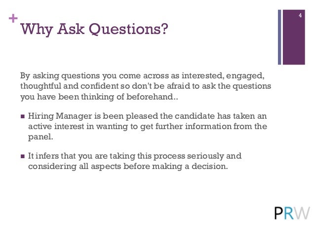 Interview Questions to Ask the Hiring Manager