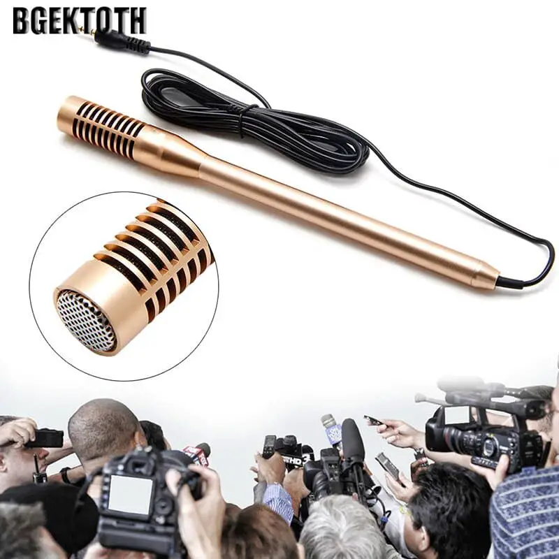 Interview Recording 3.5mm Microphone Mic for Android IPhone iPad ...