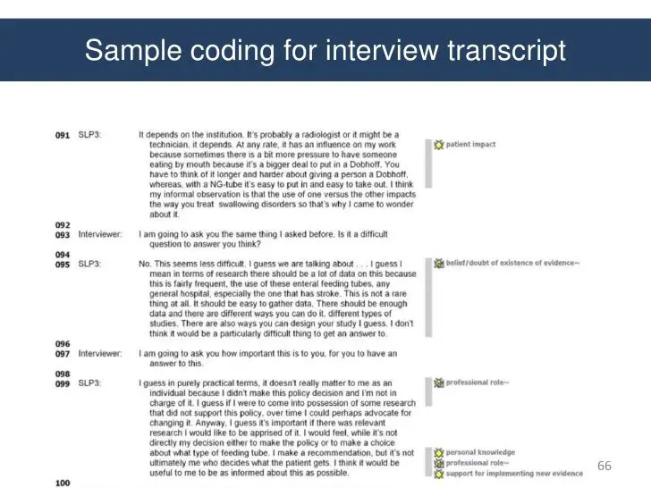 interview transcript example qualitative
