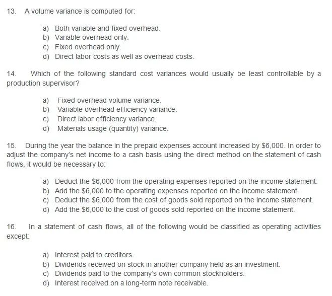 Managerial Accounting Assignment Question &  Answers for MBA Final ...