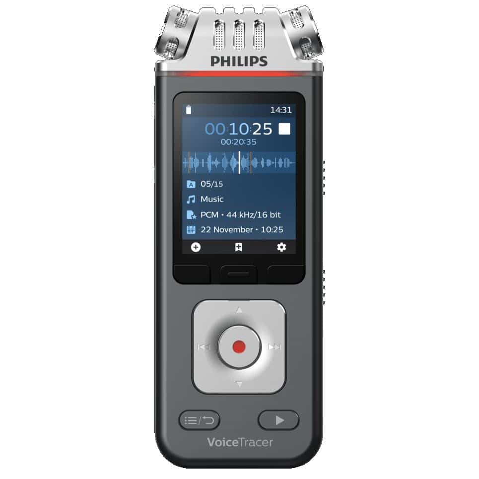 Philips DVT6110/00 VoiceTracer 8 GB Digital Audio Recorder For music ...