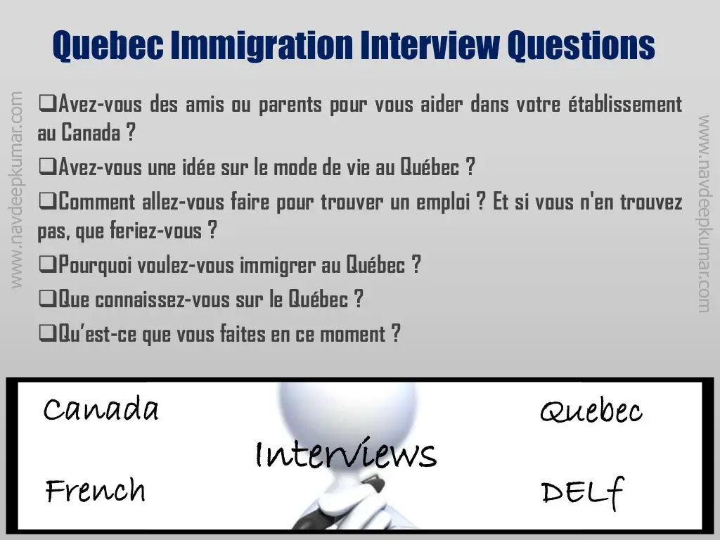 Quebec Immigration Interview Questions