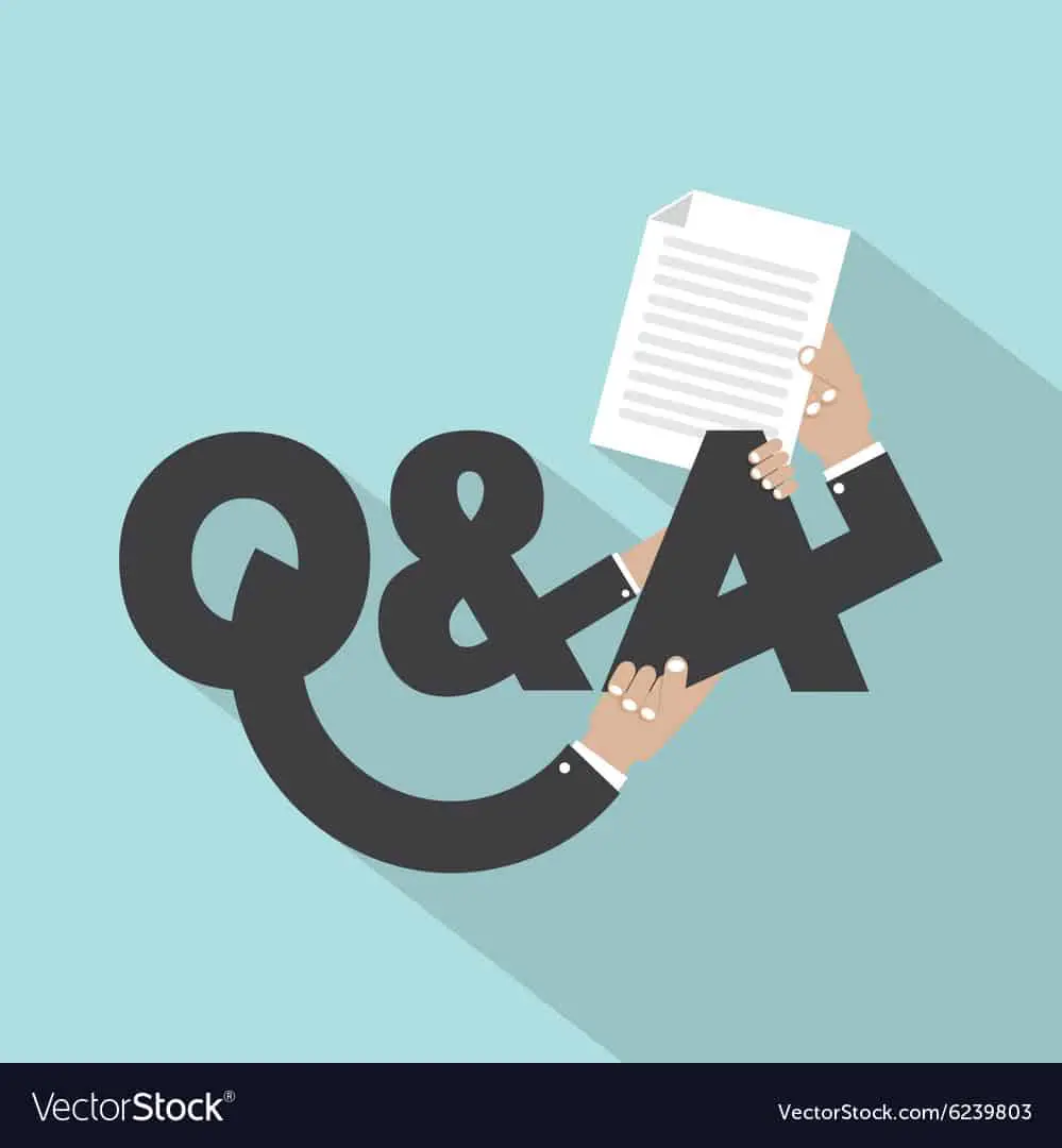 Question And Answer Typography Design Royalty Free Vector