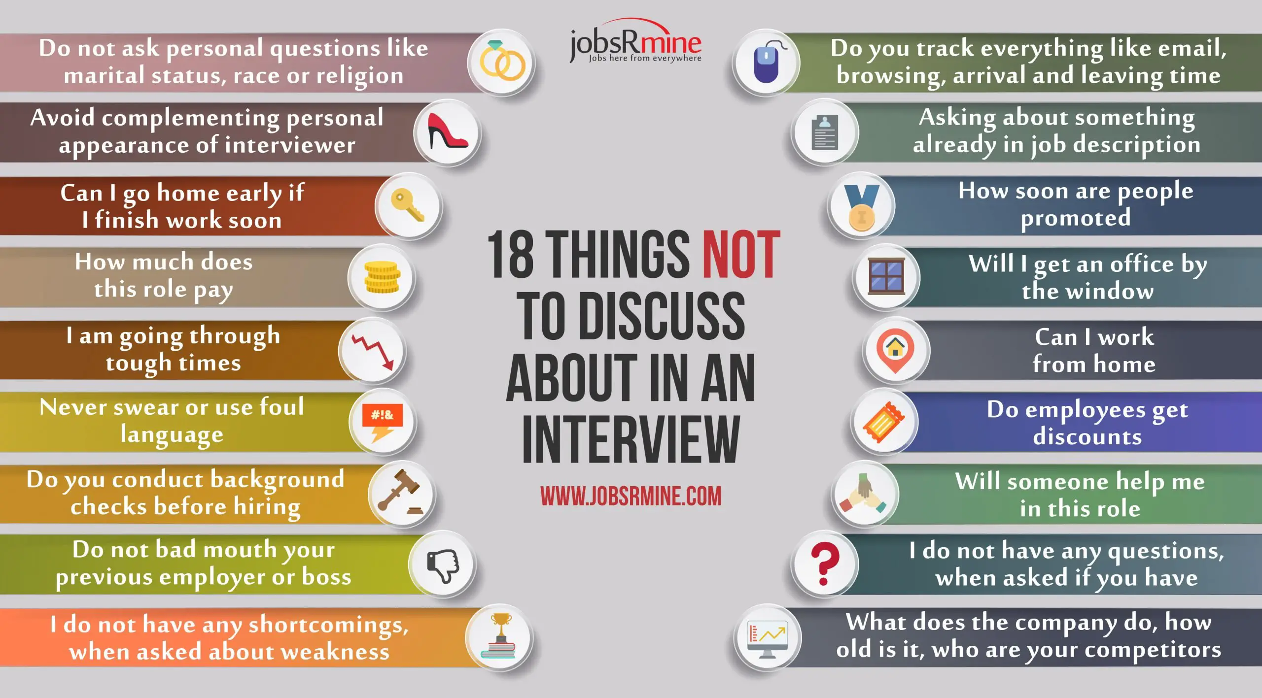 Questions Not Allowed To Ask In A Job Interview