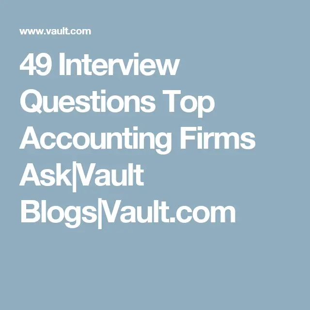 Questions To Ask For An Accounting Interview