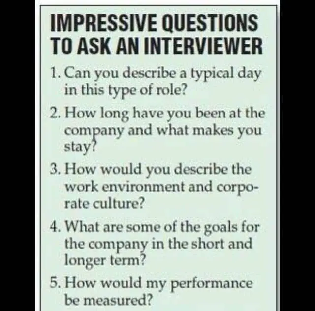 Questions To Ask Hiring Manager In Sales Interview