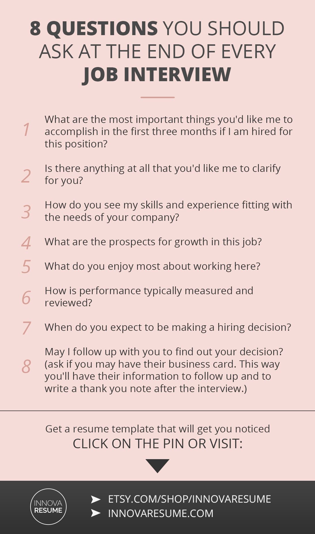 Questions you should ask at the end of every job interview. Need a ...