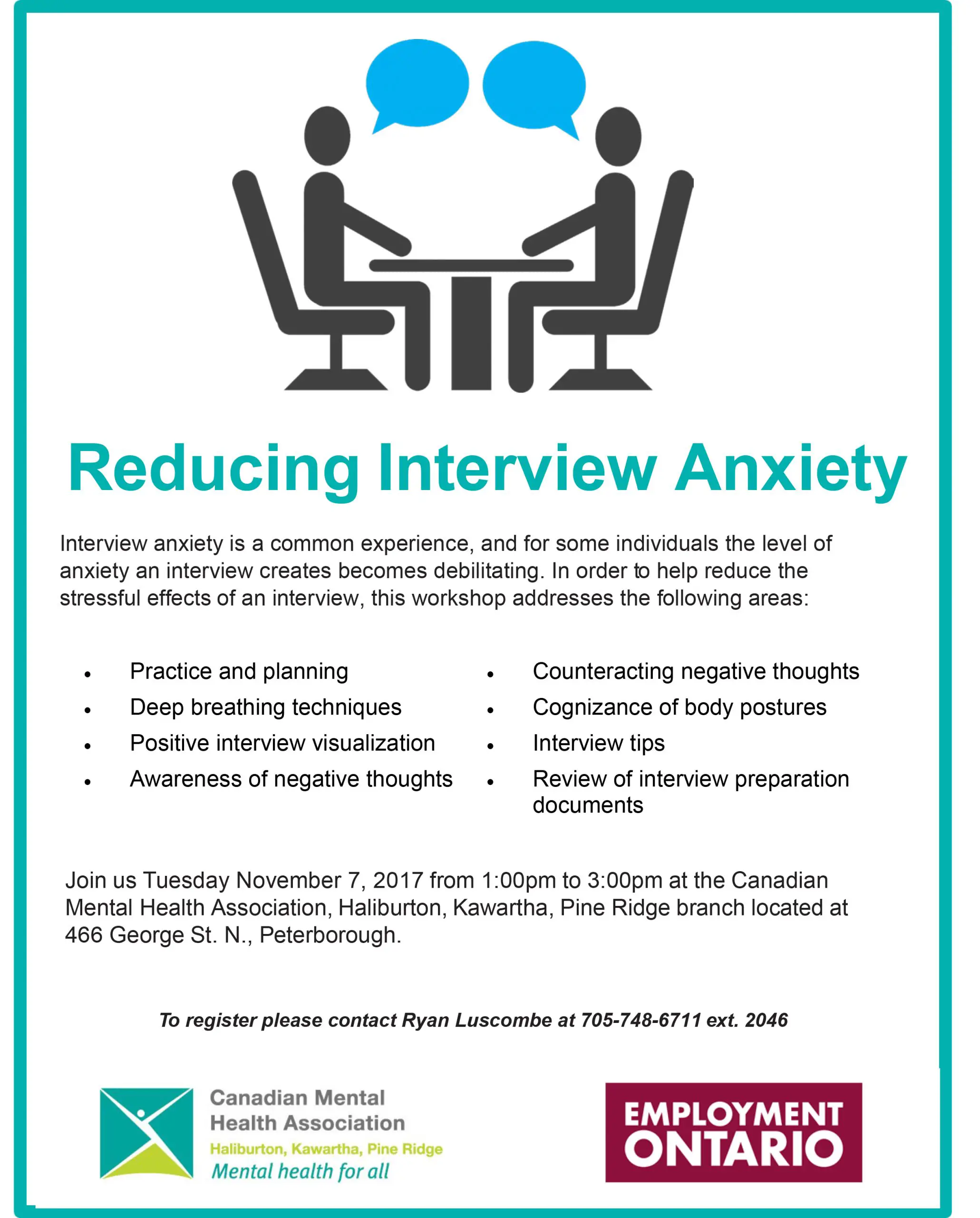 Reducing Interview Anxiety Workshop