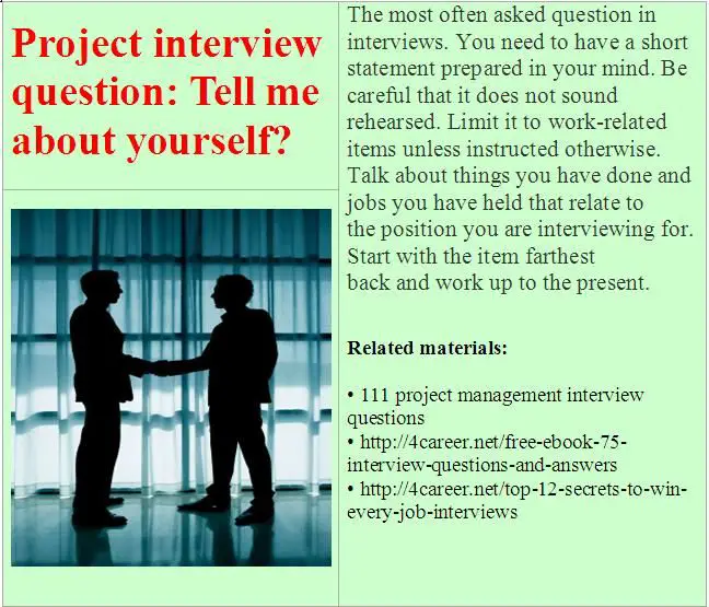 Related materials: 111 project management interview questions. Ebook ...