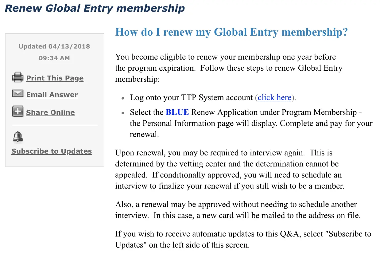 Renew Global Entry and PreCheck Before They Expire ...