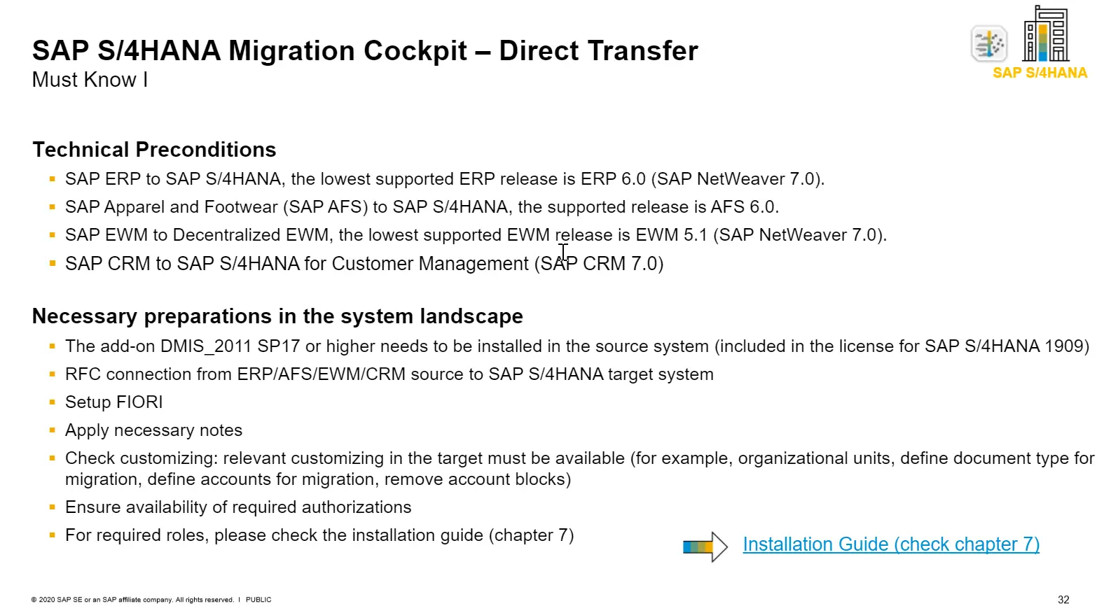 SAP S/4HANA Migration Cockpit  Transfer Data Directly from SAP System ...
