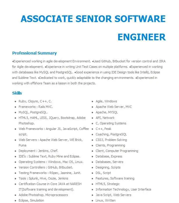 Software Developer Associate Accenture