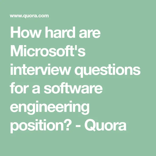 Software Engineer Behavioral Interview Questions