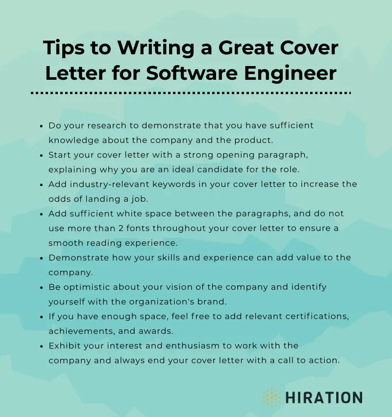 Software Engineer Cover Letter: The 2022 guide with 10+ examples