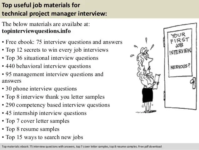 Technical project manager interview questions