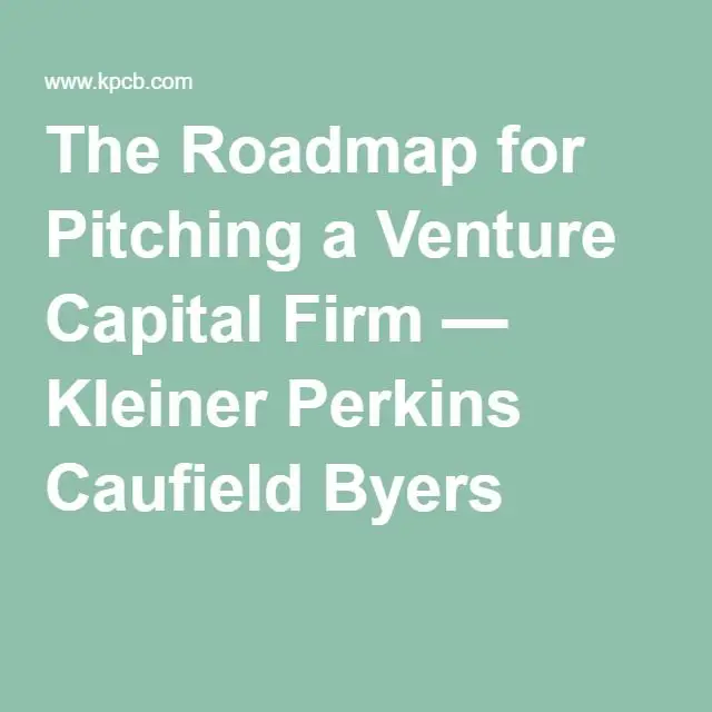 The Roadmap for Pitching a Venture Capital Firm