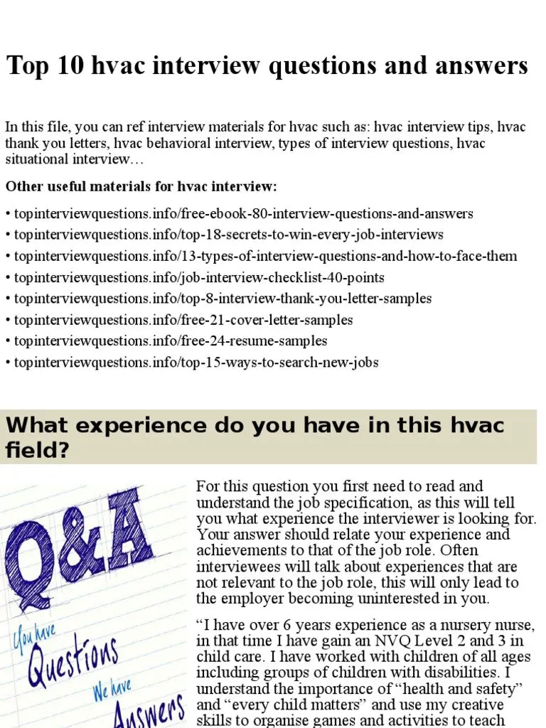 Top 10 hvac interview questions and answers.pptx ...