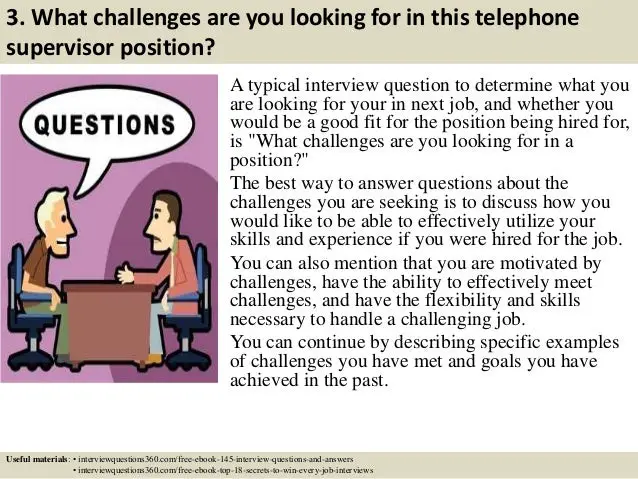 Top 10 telephone supervisor interview questions and answers