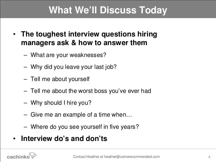 Tough Interview Questions &  The Answers That Will Impress Potential Eâ¦