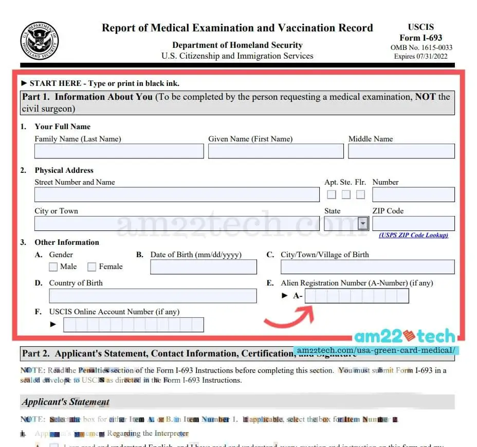 USA Green Card Medical i485 Vaccination