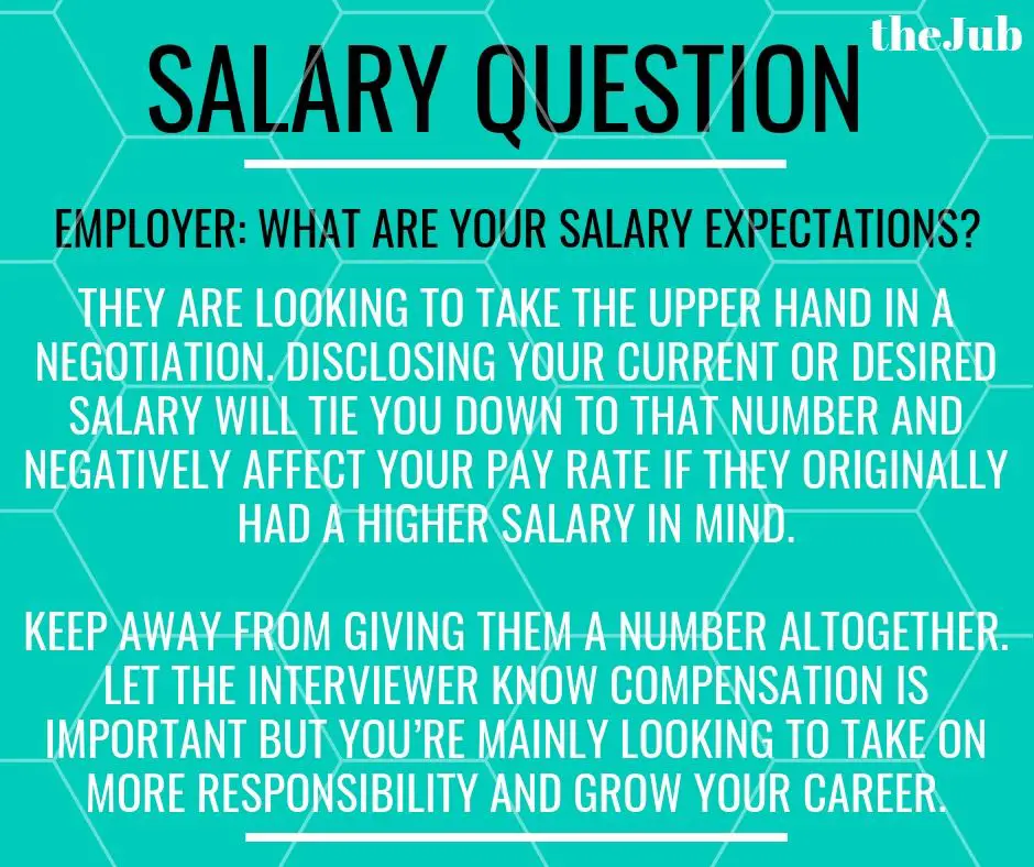 What are your salary expectations?